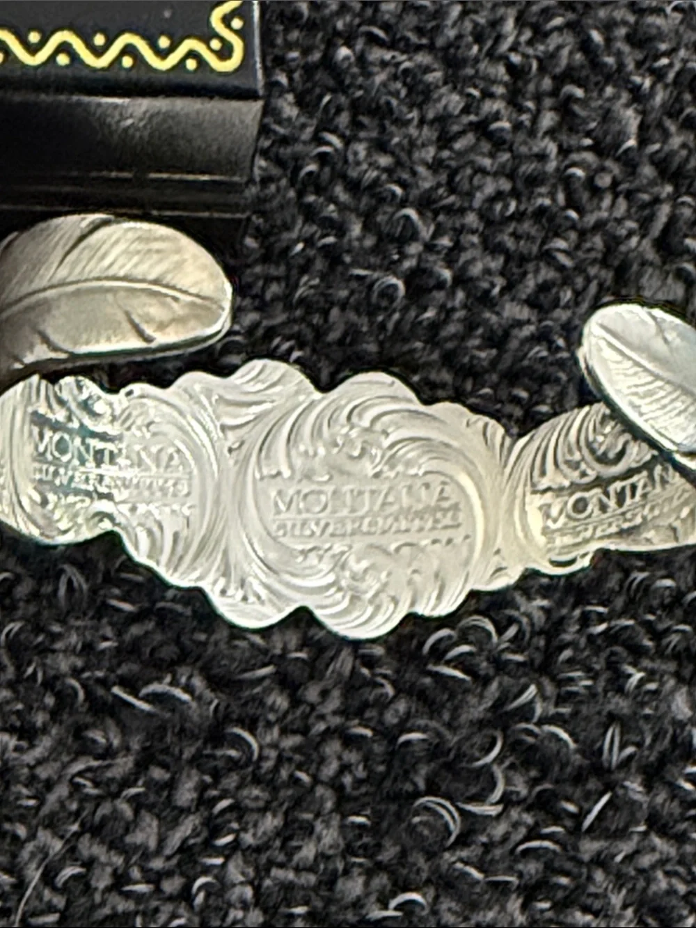 Montana Silversmiths Silver Floral Scroll Cuff Bracelet
